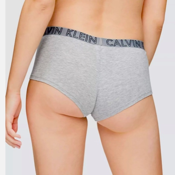 Calvin Klein ULTIMATE COTTON BOYSHORT for women - Pink and Dark Gray - Picture 11 of 11